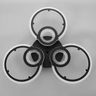 Люстра с ПДУ 1134/3BK LED 102Вт 3000К-6000К диммер черный 56х56х7 см BayerLux - фото 35728996