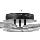 Люстра с ПДУ 1134/3BK LED 102Вт 3000К-6000К диммер черный 56х56х7 см BayerLux - фото 35728997