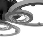 Люстра с ПДУ 1134/3BK LED 102Вт 3000К-6000К диммер черный 56х56х7 см BayerLux - фото 35728998