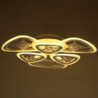 Люстра с ПДУ 1528/6WT LED 126 Вт 3000-6000К диммер белый 60×60×11 см BayerLux - фото 5032535