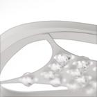 Люстра с ПДУ 1528/6WT LED 126 Вт 3000-6000К диммер белый 60×60×11 см BayerLux - фото 5032536