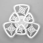 Люстра с ПДУ 1528/6WT LED 126 Вт 3000-6000К диммер белый 60×60×11 см BayerLux - фото 5032538