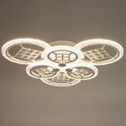 Люстра с ПДУ 1529/6WT LED 120Вт 3000-6000К диммер белый 60х60х10 см BayerLux 5487519