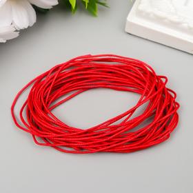 Вощеный шнур "Fabrika Decoru" красный, 1 мм, 5 м