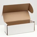 Коробка складная под бутылку, без печати, белая, 12 х 33,6 х 12 см, - Фото 2