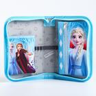 Пенал каркасный, 1 секция, 14×21×4 см, откидной карман, тканевый, «Холодное сердце» - Фото 2