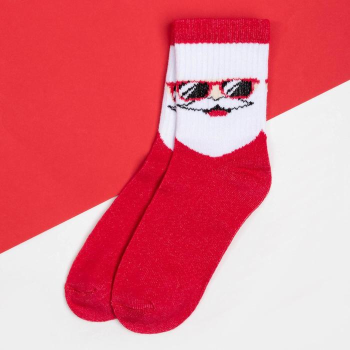Носки детские новогодние KAFTAN Cool Santa р-р 14-16, красный