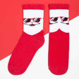 Носки детские новогодние KAFTAN "Cool Santa" р-р 14-16, красный