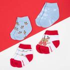 Набор новогодних детских носков Крошка Я «Оленёнок», 4 пары, 6-8 см - Фото 2
