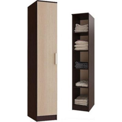 Шкаф пенал «Соло», 400×490×2200 мм, цвет венге/лоредо