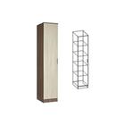 Шкаф – пенал «Соло», 400×490×2200 мм, цвет ясень шимо тёмный/светлый - Фото 1