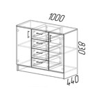 Комод К1000-2Д, Ясень Шимо - Фото 3