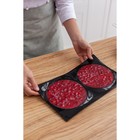 Форма для выпечки Доляна «Бискотто», силикон, 2 ячейки, 39×21.5×3 см, d=18 см, чёрная - Фото 7