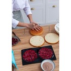 Форма для выпечки Доляна «Бискотто», силикон, 2 ячейки, 39×21.5×3 см, d=18 см, чёрная - Фото 8