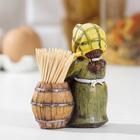 Подставка для зубочисток «Бабуля с виноградом», 9×4.5×10 см, полистоун - Фото 3