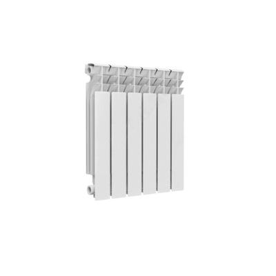 Радиатор алюминиевый Ogint Alpha RAL 9016, 1110 Вт, 500 х 85 мм, 6 секций, белый