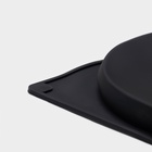 Форма для выпечки Доляна «Бискотто», силикон, 2 ячейки, 35×19.5×1.7 см, d=16 см, чёрная - Фото 6