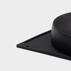 Форма для выпечки Доляна «Бискотто», силикон, 34.5×20×3 см, 2 ячейки (d=16 см), цвет чёрный - Фото 6