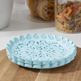 Набор тарелок «Ажур», 6 шт, 16,5×2 см, цвет МИКС