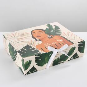 Коробка складная подарочная «GIRL», 31 × 24.5 × 8 см