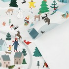 Бумага упаковочная глянцевая «Зимний город», 70 х 100 см, Новый год - фото 4391430