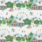 Упаковочная бумага на новый год «Новогодняя суета», 70 х 100 см, глянцевая (комплект 10 шт) - фото 25476339