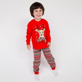 Пижама детская, цвет красный, рост 116 см Ош