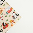 Упаковочная бумага на новый год «Новогодние коты», 70×100 см, глянцевая - Фото 4