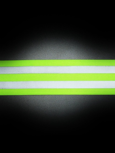 Светоотражающая лента-стропа, 40 мм, 5 ± 1 м, цвет салатовый