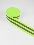 Светоотражающая лента-резинка, 50 мм, 10 ± 1 м, цвет салатовый - Фото 2