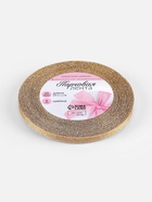 Лента парчовая, 6 мм, 23±1 м, бежевая №035 - Фото 5