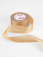 Лента парчовая, 40 мм, 23±1 м, бежевая №035 - Фото 2