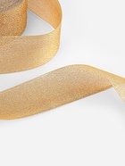 Лента парчовая, 40 мм, 23±1 м, бежевая №035 - Фото 3