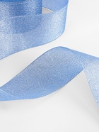 Лента парчовая, 50 мм, 23±1 м, синяя №037 - Фото 3