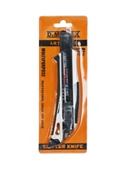 Нож канцелярский 18 мм корпус, чёрное лезвие, МИКС 7102409 Нож канцелярский 18 мм корпус, чёрное лезвие, МИКС 7102409