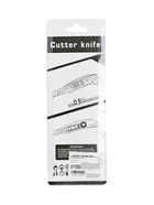 Нож канцелярский 18 мм корпус, чёрное лезвие, МИКС 7102409 Нож канцелярский 18 мм корпус, чёрное лезвие, МИКС 7102409