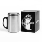 Термокружка, 250 мл, сталь, «Мастер К», сохраняет тепло 2 ч, 13. 5×7.5 см - Фото 5