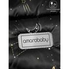 Конверт зимний меховой AmaroBaby Snowy Baby «Космос», цвет чёрный, 85 см - Фото 3