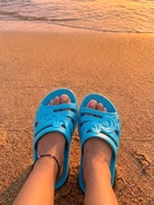 Сланцы женские «Линда», размер 39-40, васильковые - Фото 2