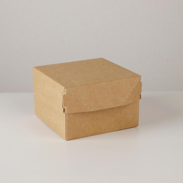 Коробка складная крафтовая 12 х 8 х 12 см - фото 7347027