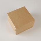 Коробка подарочная складная крафтовая, упаковка, 12 х 8 х 12 см - Фото 2