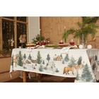 Набор новогодний «Этель» Forest animals: скатерть 150×220±3 см с ГМВО, салфетки 40×40 см-12 шт. - Фото 3
