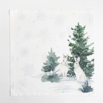 Набор новогодний «Этель» Forest animals: скатерть 150×220±3 см с ГМВО, салфетки 40×40 см-12 шт.