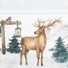 Набор новогодний «Этель» Forest animals: скатерть 150×110±2 см с ГМВО, салфетки 40×40 см, 4 шт. - Фото 7