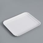 Тарелка одноразовая "Белая" картон, 21 х 17 см - фото 295291519