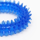 Жевательная игрушка для собак «Игольчатое кольцо», 9 см, синяя - Фото 5