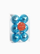 Ёлочные игрушки «Северина», шары новогодние, d=5 см, набор 6 шт., голубой - Фото 6