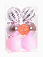 Ёлочные игрушки «Глэдис», шары новогодние, d=6 см, набор 6 шт., бело-розовый - Фото 7