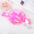 Подарочный Бант - шар №5 перламутровый, розовый, для упаковки подарков - Фото 2