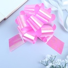 Подарочный Бант - шар №5 перламутровый, розовый, для упаковки подарков - Фото 3